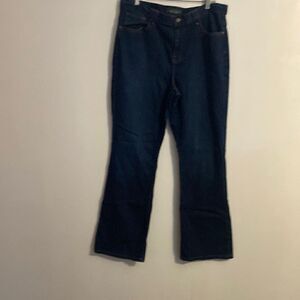 Lauren Jeans Co. Premium 5 pocket flare jeans, size 14